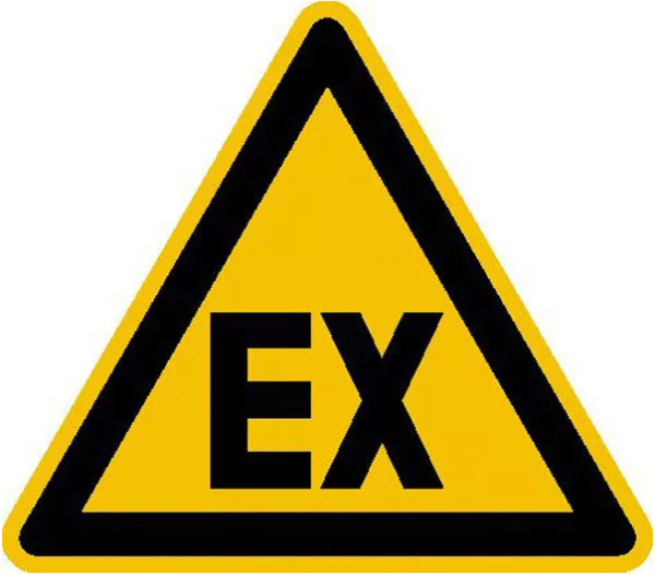 Explosive Atmosphere Warning Sign (European Directive 1999/92/EC)