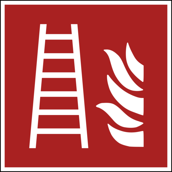 Fire Ladder Sign (ISO 7010)