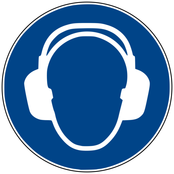 Wear Ear Protection Sign (ISO 7010)