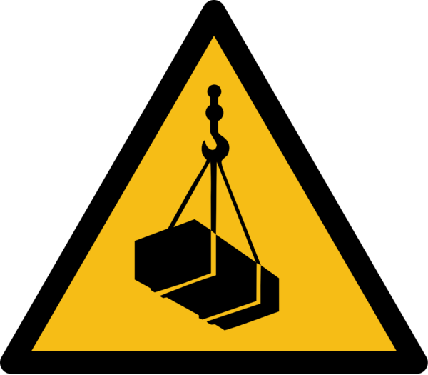 Overhead or Suspended Load Warning Sign (ISO 7010)