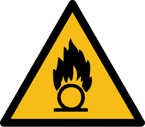 Oxidizing Substance Warning Sign (ISO 7010)